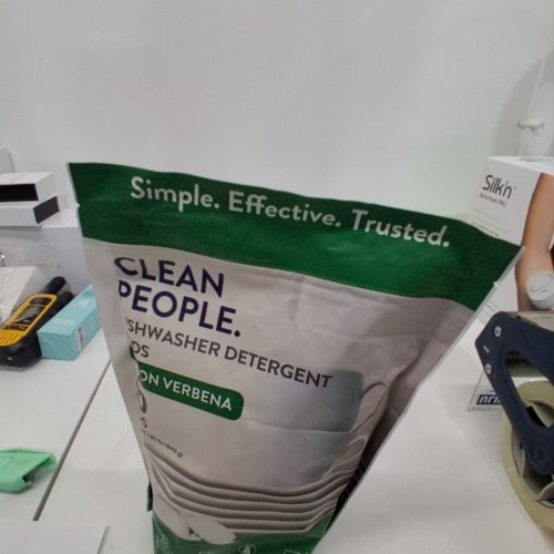 (60 PODS) CLEAN PEOPLE DISHWASHER DETERGENT PODS - 1.85 LBS- LEMON VERBENA image 3