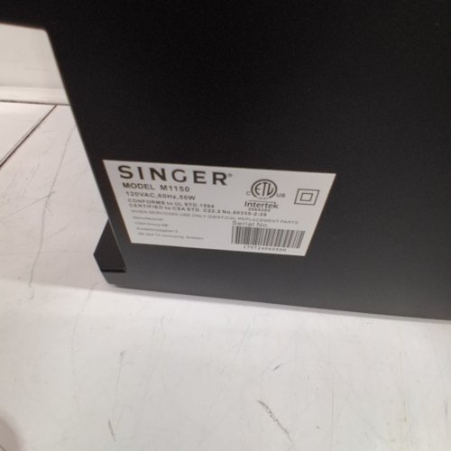 SINGER LIGHTWEIGHT & PORTABLE SEWING MACHINE WITH 45 STITCH APPLICATIONS - BLACK (MODEL: M1150) image 5