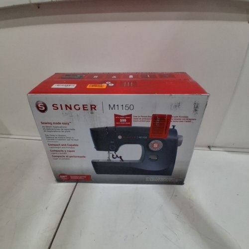 SINGER LIGHTWEIGHT & PORTABLE SEWING MACHINE WITH 45 STITCH APPLICATIONS - BLACK (MODEL: M1150) image 7
