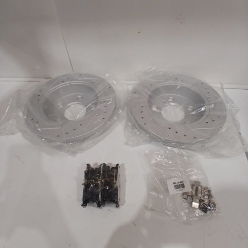 A-PREMIUM FRONT DISC BRAKE ROTORS AND CERAMIC PAD KIT FOR VARIOUS FORD MUSTANG MODELS (MODEL: BRS54017J / BPD62700B) image 6
