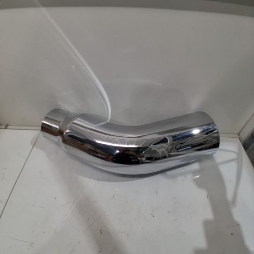 FGJQEFG CHROME PLATED TURNDOWN EXHAUST PIPE - 5" INLET 6" OUTLET - CHROME (MODEL: WJ1358) image 3