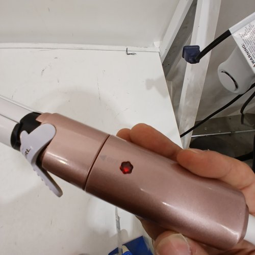 VAV 2-IN-1 PORTABLE ELECTRIC CERAMIC CURLING WAND/STRAIGHTENING IRON - 120 V, 58W - ROSE GOLD (MODEL: VAV-039) image 2
