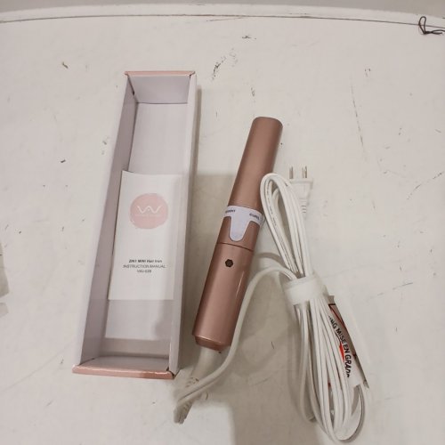 VAV 2-IN-1 PORTABLE ELECTRIC CERAMIC CURLING WAND/STRAIGHTENING IRON - 120 V, 58W - ROSE GOLD (MODEL: VAV-039) image 3