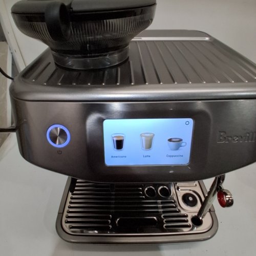 BREVILLE THE BARISTA TOUCH IMPRESS ESPRESSO MACHINE WITH BUILT-IN GRINDER & MILK FROTHER - COFFEE MAKER WITH GRINDER - BRUSHED STAINLESS STEEL (MODEL: BES881) image 2