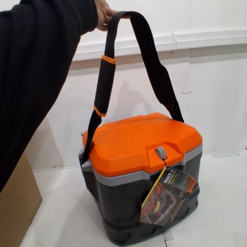 KLEIN TOOLS TRADESMAN PRO TOUGH BOX COOLER - 17QT - ORANGE/GREY (MODEL: 55600) image 2