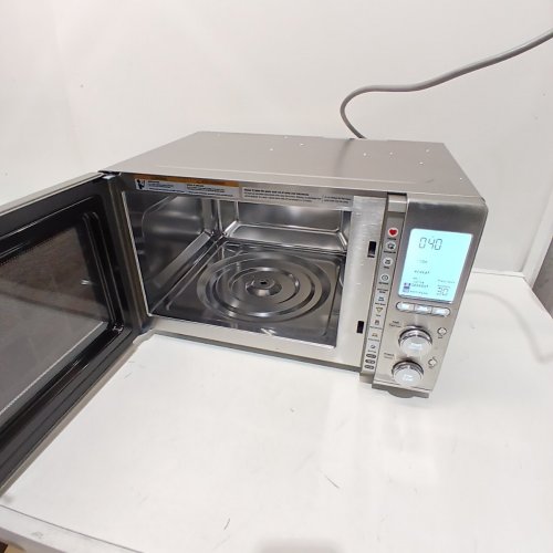 BREVILLE THE SMOOTH WAVE MICROWAVE OVEN WITH SENSOR IQ AND CHILD LOCK - 1.2 CU.FT - BRUSHED STAINLESS STEEL (MODEL: BMO850BSS) image 5