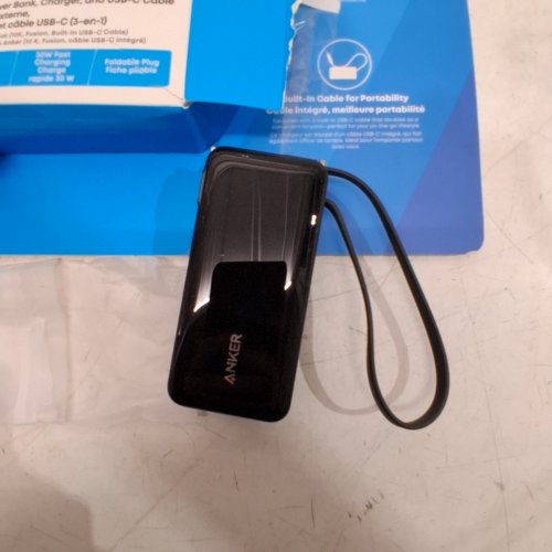 ANKER 10,000MAH ON-THE-GO POWER BANK WITH STRAP & DIGITAL DISPLAY - 30W - BLACK (MODEL: A1637) image 3