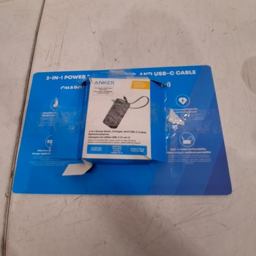 ANKER 10,000MAH ON-THE-GO POWER BANK WITH STRAP & DIGITAL DISPLAY - 30W - BLACK (MODEL: A1637) image 4