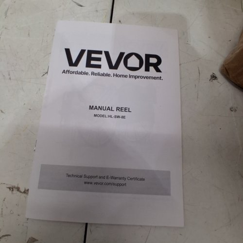 VEVOR STAINLESS STEEL WALL MOUNTED MANUAL GARDEN HOSE REEL - HOLDS 150FT 5/8" HOSE - SILVER (MODEL: ‎HL-SW-8E) image 6