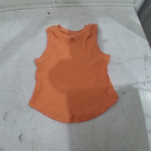 GIRL'S GEORGE RIBBED TANK TOP - SMALL (6) - ORANGE (STYLE: GRS61039G) image 2