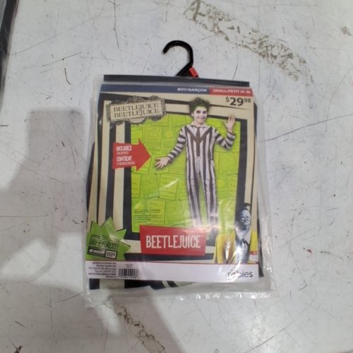 KIDS RUBIES BEETLEJUICE HALLOWEEN COSTUME - SMALL - BLACK WHITE image 2