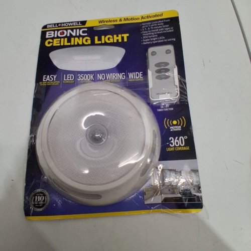 BELL & HOWELL BIONIC COMPACT CEILING LIGHT 3500K 300LM, REMOTE CONTROL, MOTION SENSOR image 6