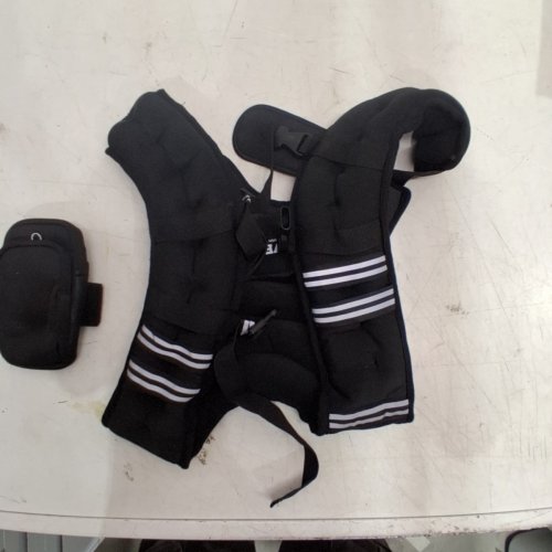 WEIGHTED VEST WITH REFLECTIVE STRIPE - 30LBS - BLACK (MODEL: JS-VEST005-4) image 4