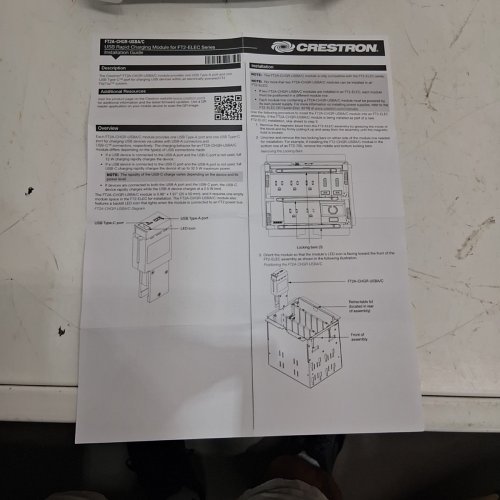 CRESTRON HIGH POWER RAPID CHARGING MODULE (MODEL: FT2A-CHGR-USBA/C) image 5