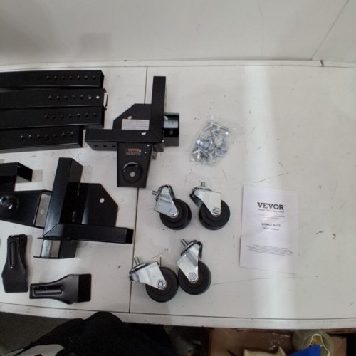 ADJUSTABLE UNIVERSAL ROLLING MOBILE BASE WITH LOCKING LEVERS, FOR MOBILIZING WOODWORKING EQUIPMENT, FRIDGE AND WASHING MACHINE - UPTO 1500 LBS (MODEL: GZB88095) image 3