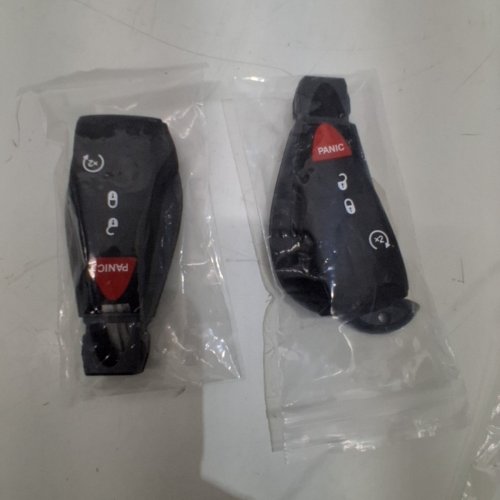 2PK REPLACEMENT CAR KEY FOB FOR 2013-2019 DODGE RAM 1500 CLASSIC - BLACK (MODEL: GQ4-53T) image 4