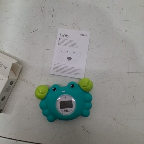 BBLUV KRAB 3-IN-1 THERMOMETER AND BATH TOY - 0M+ - GREEN - (MODEL: B0146-C-01) image 2