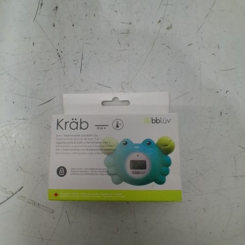 BBLUV KRAB 3-IN-1 THERMOMETER AND BATH TOY - 0M+ - GREEN - (MODEL: B0146-C-01) image 3