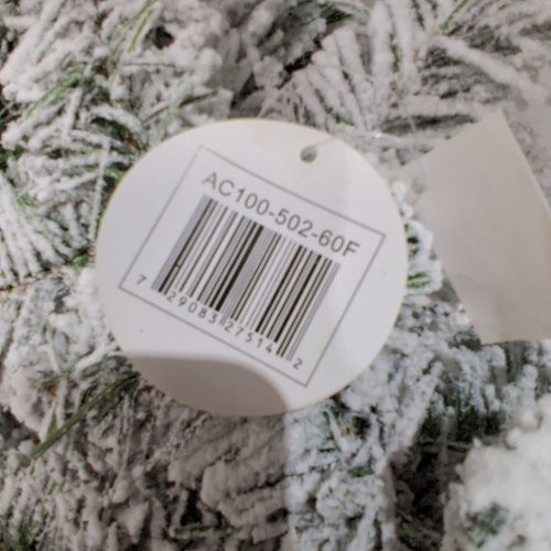 NATIONAL TREE COMPANY FIRST TRADITIONS FLOCKED ARTIFICIAL ACACIA CHRISTMAS TREE, 7.5FT - NATURAL (MODEL: AC100-502-75F) image 2