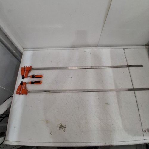 2PK HEAVY DUTY F-CLAMPS - 36" JAW OPENING - ORANGE/SILVER (MODEL: ‎F600-36) image 2