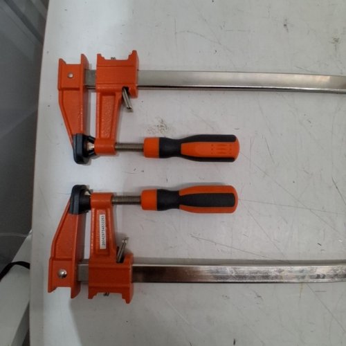 2PK HEAVY DUTY F-CLAMPS - 36" JAW OPENING - ORANGE/SILVER (MODEL: ‎F600-36) image 3