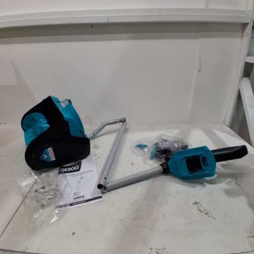 QESOO BRUSHLESS SNOW SHOVEL COMPATIBLE WITH DEWALT 20V BATTERY *TOOL ONLY* - 12" - BLUE / GREY (MODEL: WRSSDW) image 2