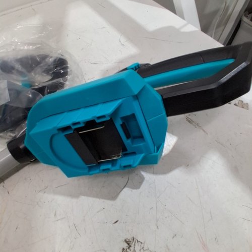 QESOO BRUSHLESS SNOW SHOVEL COMPATIBLE WITH DEWALT 20V BATTERY *TOOL ONLY* - 12" - BLUE / GREY (MODEL: WRSSDW) image 6