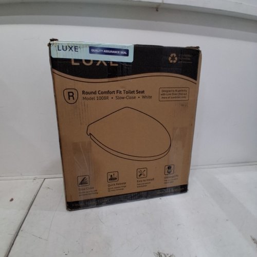 LUXE ROUND COMFORT FIT TOILET SEAT WITH SLOW CLOSE - 16.5" X 14.5" - WHITE (MODEL: TS1008R) image 4