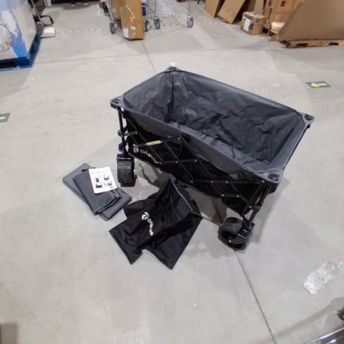 ORIGINSURE COLLAPSIBLE FOLDING WAGON CART - 220L - 460LB MAX - GREY/BLACK image 2