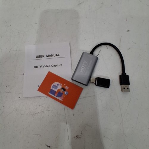 MCBAZEL 4K HDMI TO USB CAPTURE CARD WITH USB C ADAPTER - 1080P - GREY image 2