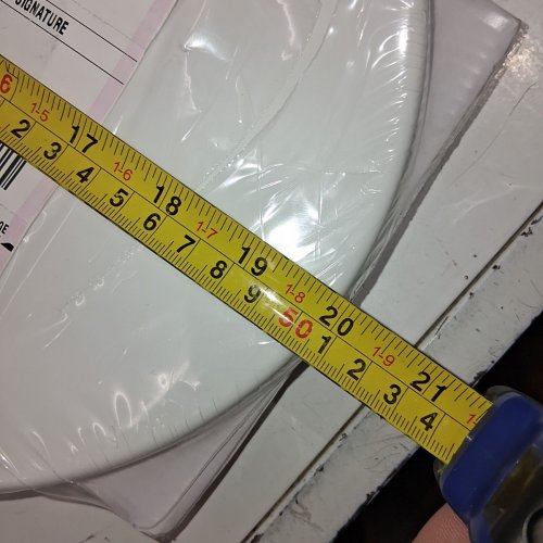 MAINSTAYS ELONGATED PLASTIC TOILET SEAT SLOW CLOSE - 19" - WHITE (MODEL: 9997-ESC) image 3