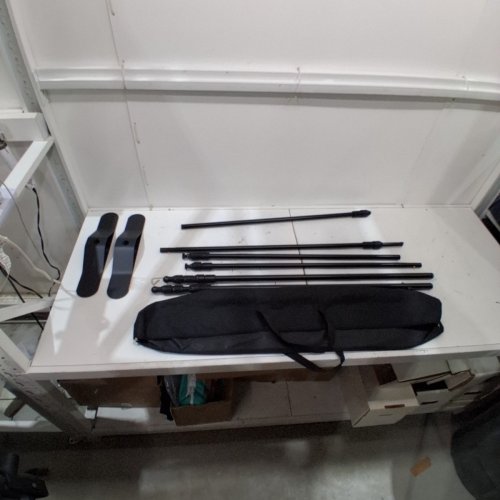 HEAVY DUTY ADJUSTABLE BACKDROP STAND WITH CARRYING BAG - 10FT X10FT - BLACK (MODEL: ZG-FX10) image 2