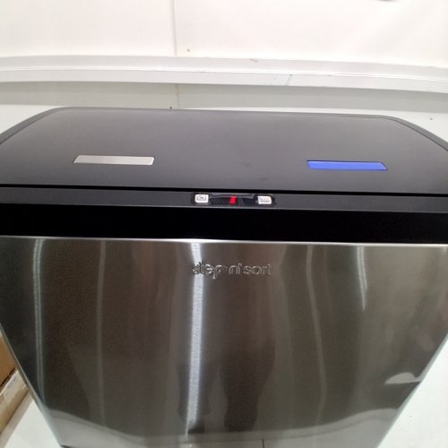 STEP N' SORT MOTION SENSOR DUAL TRASH AND RECYCLING BIN WITH REMOVABLE INNER BINS - 60L - STAINLESS STEEL - (MODEL: SN900602) image 2