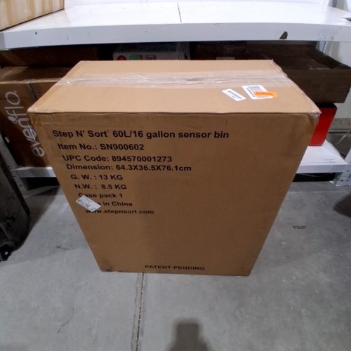 STEP N' SORT MOTION SENSOR DUAL TRASH AND RECYCLING BIN WITH REMOVABLE INNER BINS - 60L - STAINLESS STEEL - (MODEL: SN900602) image 5