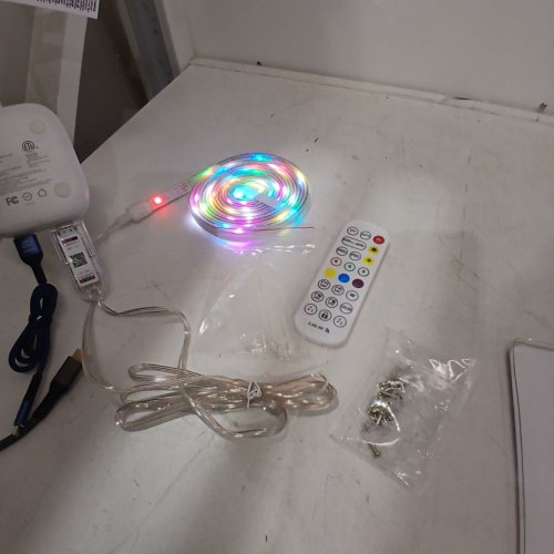 RGB LED IP68 WATERPROOF LIGHT STRIP KIT WITH REMOTE CONTROL & MUSIC SYNC- 10FT - MULTICOLOR image 2
