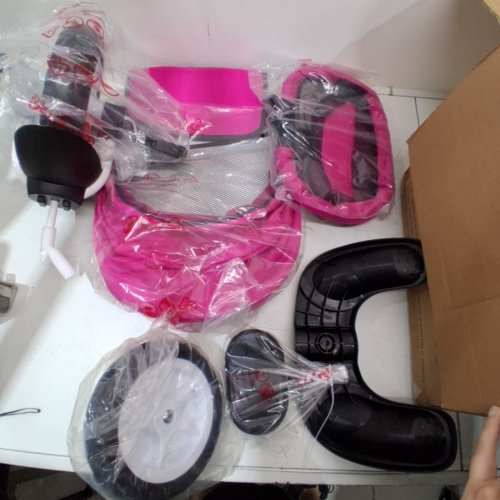 BABEVY 7-IN-1 MUTLI-STAGE TODDLER TRICYCLE - PINK/BLACK (MODEL: JY-T08E) image 4