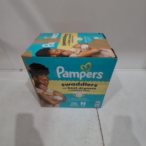 124PK PAMPERS SWADDLERS DISPOSABLE DIAPERS - SIZE NEWBORN (UNDER 10 LBS) image 5