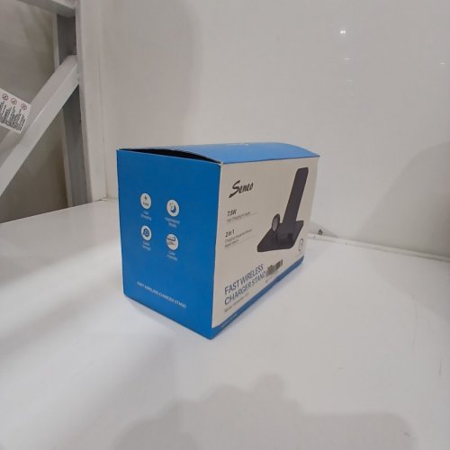 SENEO 2 IN 1 WIRELESS CHARGER STAND FOR APPLE IPHONE AND WATCH - 7.5W - BLACK - (MODEL: PA193B) image 3
