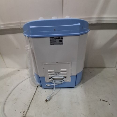 PYLE PURE CLEAN 2-IN-1 MINI PORTABLE WASHER & DRYER MACHINE - 250W - 24" X 22" X 14" - WHITE/BLUE (MODEL : PUCWM22) image 12