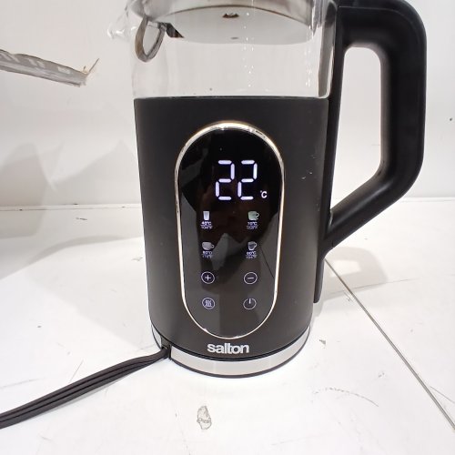 SALTON COOL TOUCH DIGITAL TEMPERATURE-CONTROL KETTLE W/ LED DISPLAY & TOUCH CONTROL, 1.5L - BLACK image 2