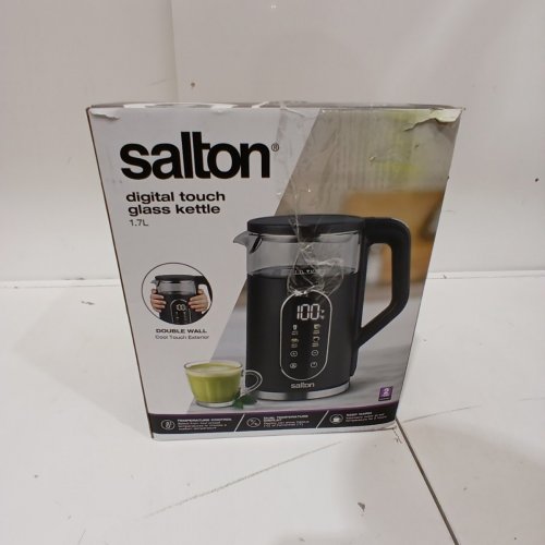 SALTON COOL TOUCH DIGITAL TEMPERATURE-CONTROL KETTLE W/ LED DISPLAY & TOUCH CONTROL, 1.5L - BLACK image 5