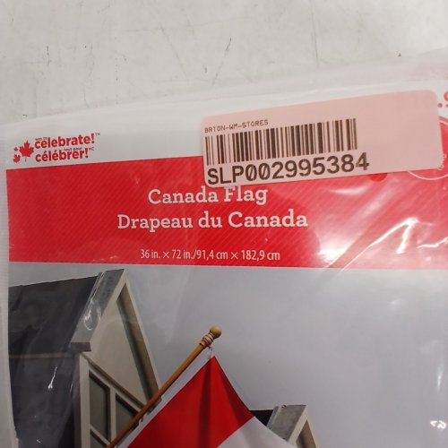 WAY TO CELEBRATE CANADA FLAG - 36" X 72" - RED AND WHITE image 4