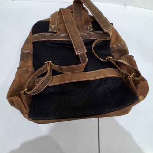 UNISEX MONTOSU GENUINE LEATHER BACKPACK WITH LAPTOP COMPARTMENT - 17" - FULL GRAIN / BROWN image 5