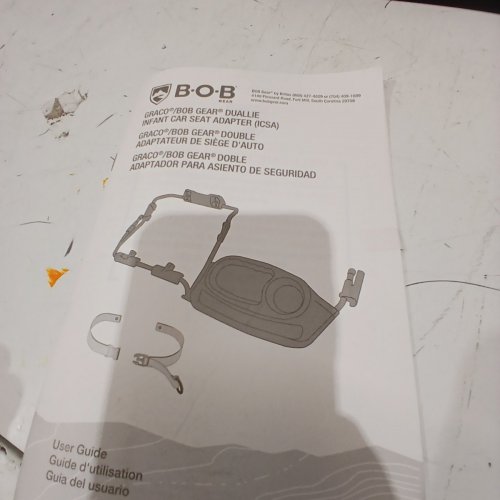 BOB GEAR DUALLIE INFANT CAR SEAT ADAPTER - COMPATIBLE WITH SELECT GRACO INFANT CAR SEATS* - BLACK (MODEL: ‎S02984500) image 4