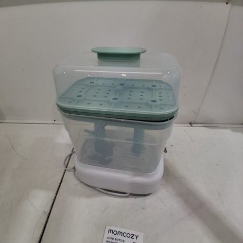 MOMCOZY TRIPLE LAYER BOTTLE STERILIZER AND DRYER BOTTLE STERILIZER COMBO - HOLDS 4 BOTTLES - GREEN/WHITE (MODEL: BS01) image 5