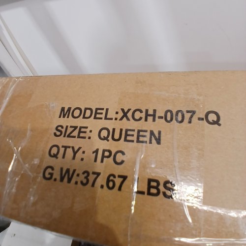 AMAZON BASICS METAL BED FRAME, NO BOX SPRING NEEDED - QUEEN - BLACK - (MODEL: XCH-007-Q) image 4
