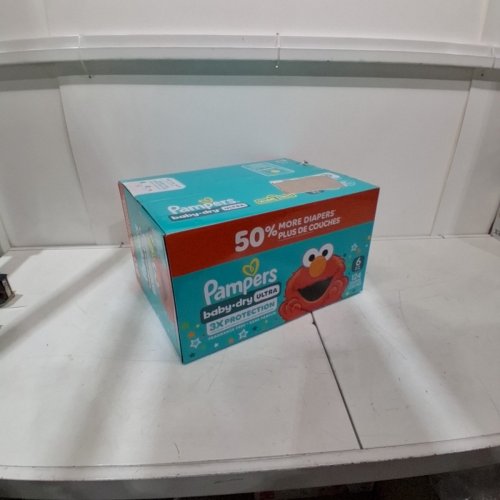 124PK PAMPERS BABY DRY ULTRA FRAGRANCE FREE 3X PROTECTION DIAPERS - SIZE 6 (35LB+) image 4
