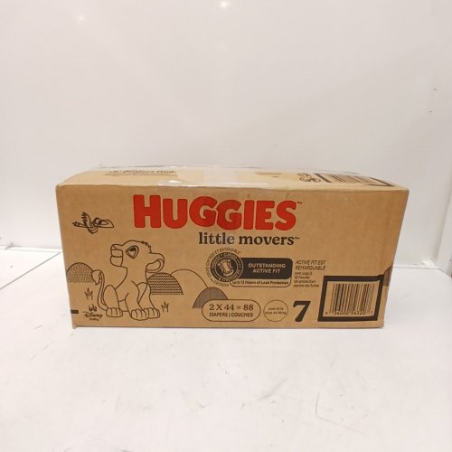 88PK HUGGIES DISNEY BABY LITTLE MOVERS HUGGFIT 360 - SIZE 7 image 3