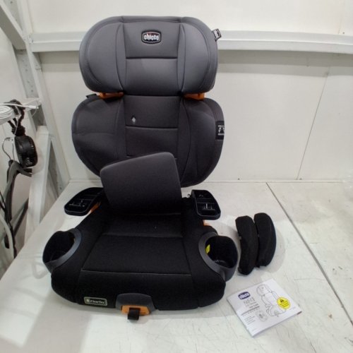 CHICCO KIDFIT CLEARTEX PLUS 2-IN-1 BELT-POSITIONING BOOSTER CAR SEAT - FOR CHILDREN AGED 4 YEARS AND UP - 40-110 LBS. - SHADOW/BLACK & GREY (MODEL: 8708927) image 3