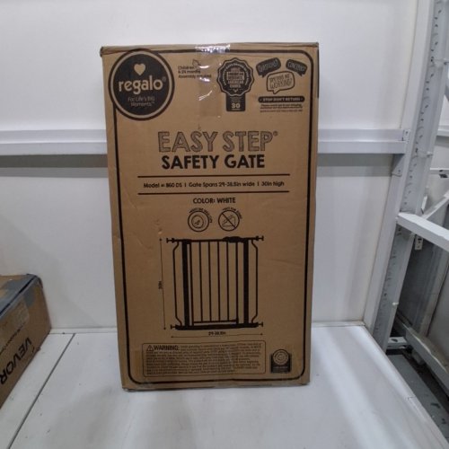 REGALO EASY STEP SAFETY GATE - 29"- 38.5" - WHITE (MODEL: 1160-DS) image 2